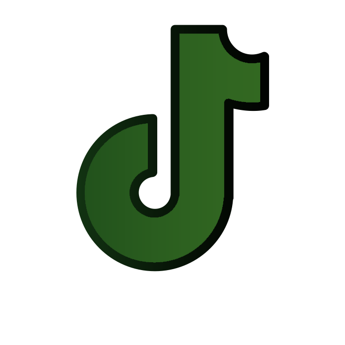 looks like a music icon but its a green tiktk logo